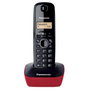 Panasonic KX-TG1611 Teléfono inalámbrico DECT Negro y Rojo